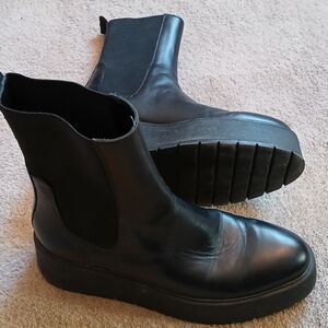Zara Leather Ankle Boots